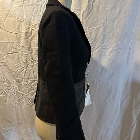 NWT Brooks Brothers sz4 unreleased wool/leather blazer - Picture 5 of 5